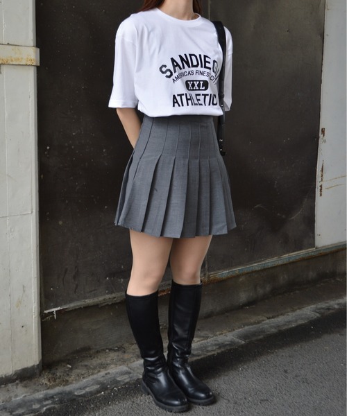 spiritoso(スピリトーゾ)の「カレッジプリントT(SANDIEGO)(Tシャツ/カットソー・レディース・ホワイト系その他2/チャコール/ネイビー/ホワイト系その他・LARGE/MEDIUM)」の9枚目の写真