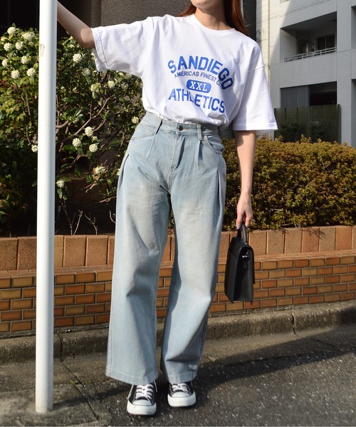 spiritoso(スピリトーゾ)の「カレッジプリントT(SANDIEGO)(Tシャツ/カットソー・レディース・ホワイト系その他2/チャコール/ネイビー/ホワイト系その他・LARGE/MEDIUM)」の15枚目の写真