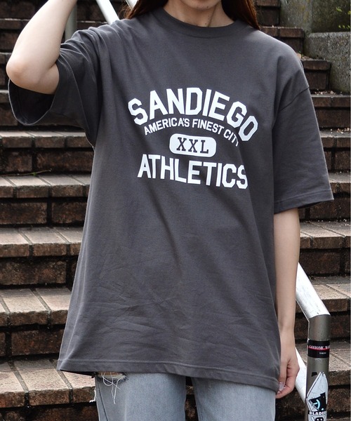 spiritoso(スピリトーゾ)の「カレッジプリントT(SANDIEGO)(Tシャツ/カットソー・レディース・ホワイト系その他2/チャコール/ネイビー/ホワイト系その他・LARGE/MEDIUM)」の17枚目の写真