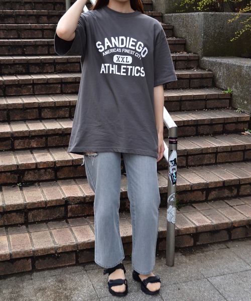 spiritoso(スピリトーゾ)の「カレッジプリントT(SANDIEGO)(Tシャツ/カットソー・レディース・ホワイト系その他2/チャコール/ネイビー/ホワイト系その他・LARGE/MEDIUM)」の20枚目の写真