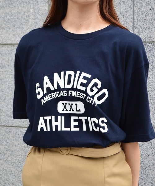 spiritoso(スピリトーゾ)の「カレッジプリントT(SANDIEGO)(Tシャツ/カットソー・レディース・ホワイト系その他2/チャコール/ネイビー/ホワイト系その他・LARGE/MEDIUM)」の22枚目の写真