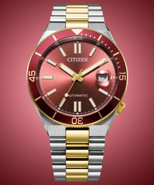 CITIZEN(シチズン)の「CITIZEN COLLECTION シチズンコレクション メカニカル TSUYOSA NJ0234-58X(アナログ腕時計・メンズ・シルバー×ゴールド・FREE)」の4枚目の写真