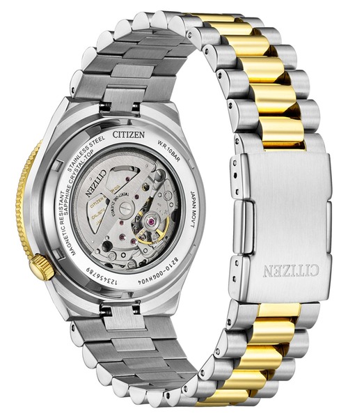 CITIZEN(シチズン)の「CITIZEN COLLECTION シチズンコレクション メカニカル TSUYOSA NJ0234-58X(アナログ腕時計・メンズ・シルバー×ゴールド・FREE)」の9枚目の写真