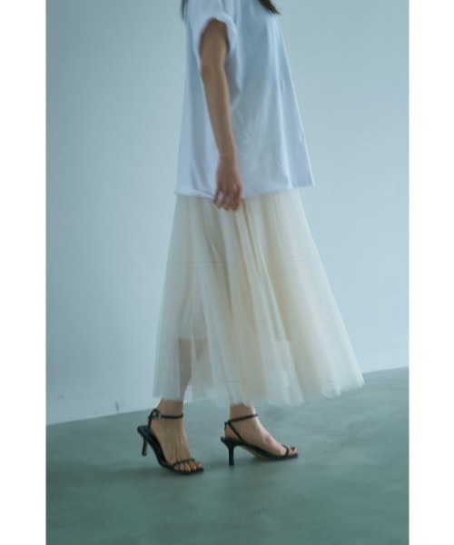 marjour（マージュール）の「LAYER TULLE SKIRT（スカート・レディース・グレー/アイボリー・M）」の20枚目の写真