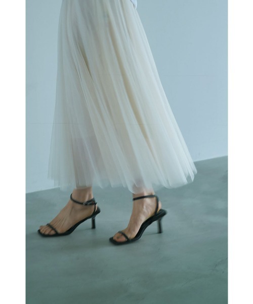 marjour（マージュール）の「LAYER TULLE SKIRT（スカート・レディース・グレー/アイボリー・M）」の3枚目の写真