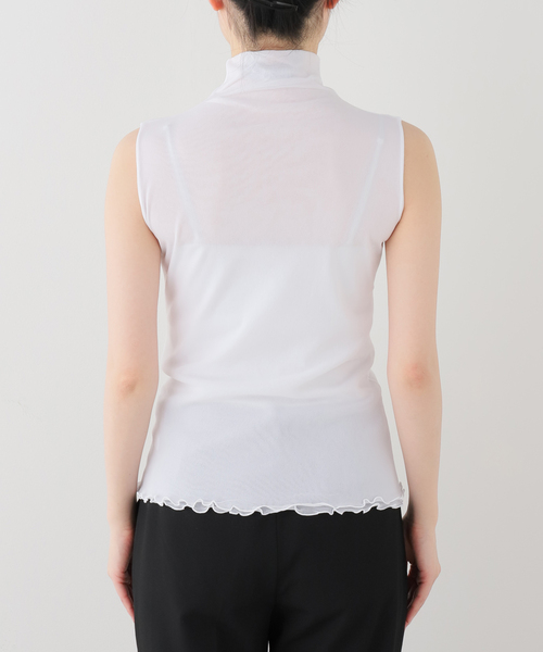 EDIT. FOR LULU（エディットフォールル）の「【Pierre Mantoux/ピエールマントゥー】シアータートルノースリーブTEE（Tシャツ/カットソー・レディース・ホワイト/ブラック・FREE）」の16枚目の写真