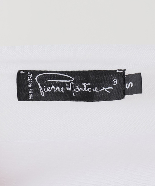 EDIT. FOR LULU（エディットフォールル）の「【Pierre Mantoux/ピエールマントゥー】シアータートルノースリーブTEE（Tシャツ/カットソー・レディース・ホワイト/ブラック・FREE）」の3枚目の写真