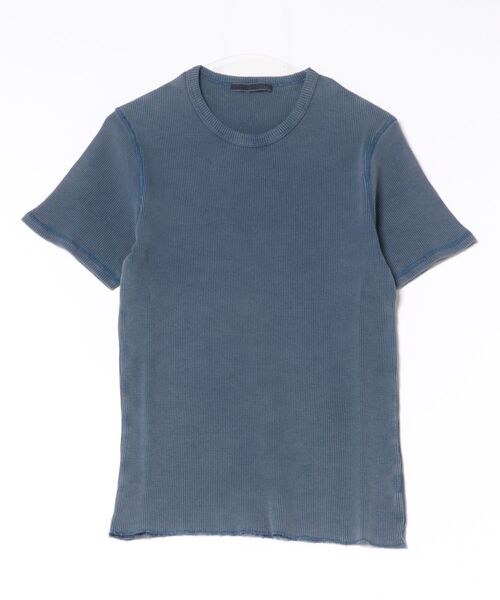 Revo.(レボ)の「ピグメント加工 サーマル クルーネック 半袖Tシャツ【UNISEX】(Tシャツ/カットソー・メンズ・ブラック/カーキ/ネイビー/ホワイト・M/L/XL)」の4枚目の写真