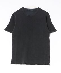 ピグメント加工 サーマル クルーネック 半袖Tシャツ【UNISEX】