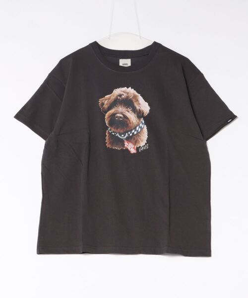 VANS(バンズ)の「VANS ヴァンズ W Dog print TEE ショートスリーブ 126R3011101 ABC-MART限定 SUMIKURO(Tシャツ/カットソー・レディース・ブラック・MEDIUM/SMALL)」の1枚目の写真