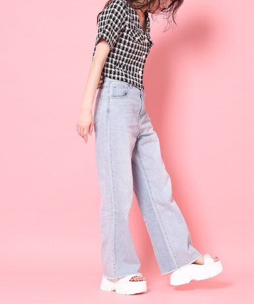 cs T&P(シーエスティーアンドピー)の「厚底ダブルソールシフォンサンダル(サンダル・レディース・ブラック/ホワイト・M/S/LL/L)」の5枚目の写真
