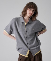 ONCILY（オンシェリー）の「LAYERED COLOR KNIT SHIRT CARDIGAN / レイヤードカラーニットシャツカーディガン（シャツ/ブラウス）」