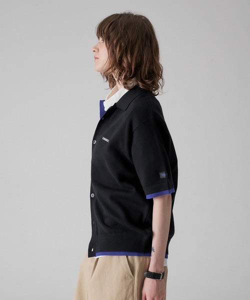 ONCILY(オンシェリー)の「LAYERED COLOR KNIT SHIRT CARDIGAN / レイヤードカラーニットシャツカーディガン(シャツ/ブラウス・メンズ・チャコールグレー/ブラック/グレー系その他/ライトグレー/ネイビー・SMALL/MEDIUM/LARGE)」の19枚目の写真