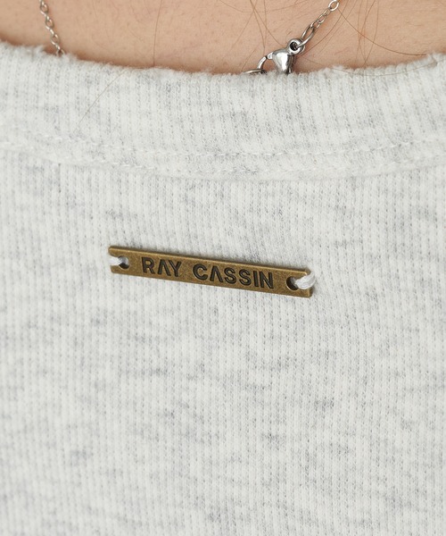 RAY CASSIN(レイカズン)の「ピグメントチビTシャツ(Tシャツ/カットソー・レディース・カーキ/ネイビー/ホワイト系その他/ホワイト・FREE)」の6枚目の写真