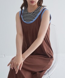 【MAISON BREEZE reveur】レイヤードカットマキシワンピース trc