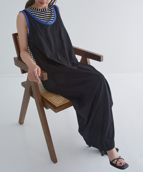 MAISON BREEZE reveur(メゾンブリーズレヴール)の「【MAISON BREEZE reveur】レイヤードカットマキシワンピース trc(ワンピース・レディース・ブラウン/ブラック/チャコールグレー・FREE)」の2枚目の写真