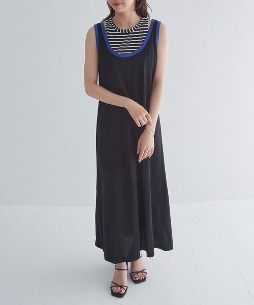 MAISON BREEZE reveur(メゾンブリーズレヴール)の「【MAISON BREEZE reveur】レイヤードカットマキシワンピース trc(ワンピース・レディース・ブラウン/ブラック/チャコールグレー・FREE)」の16枚目の写真