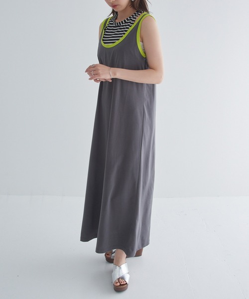 MAISON BREEZE reveur(メゾンブリーズレヴール)の「【MAISON BREEZE reveur】レイヤードカットマキシワンピース trc(ワンピース・レディース・ブラウン/ブラック/チャコールグレー・FREE)」の11枚目の写真
