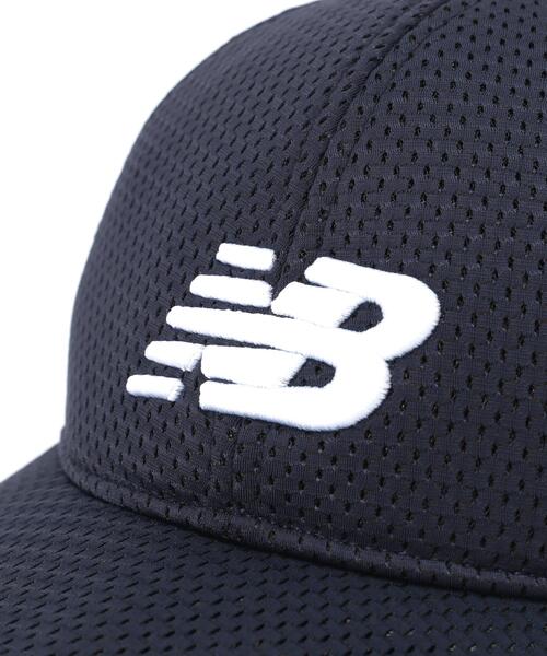 New Balance Golf（ニューバランスゴルフ）の「【new balance golf】軽量 メッシュ 6パネルキャップ (MENS)（キャップ・レディース・ブラック/ネイビー/ホワイト・FREE）」の4枚目の写真