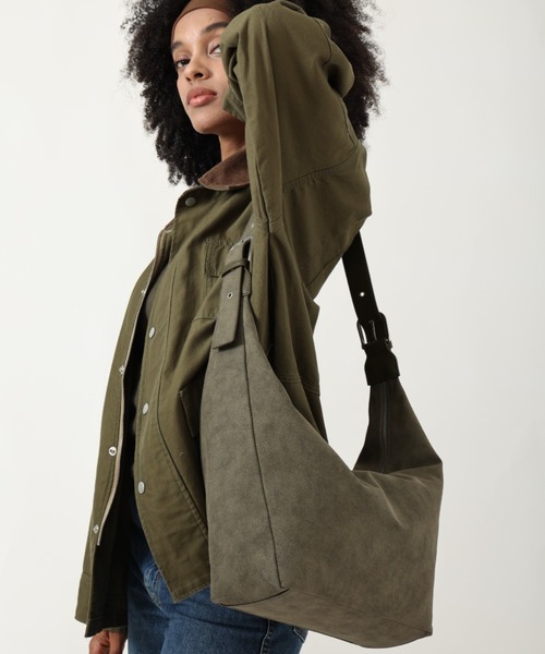 style code(スタイルコード)の「ZOZO限定【STYLE CODE/スタイルコード】ユニセックス ワンショルダーバッグ 大容量サイズA4 ミニマルホーボーバッグ ZOZO LIMITED MODEL(ショルダーバッグ・レディース・ブラック/ダークブラウン/カーキ・FREE)」の1枚目の写真