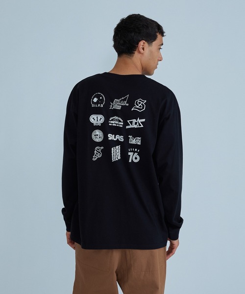 SILAS(サイラス)の「ARCHIVE MASHUP L/S TEE(Tシャツ/カットソー・メンズ・ホワイト/ブラック/アッシュ・M/XL/L)」の1枚目の写真