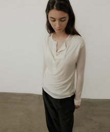 Layered Long Sleeve T_Ivory