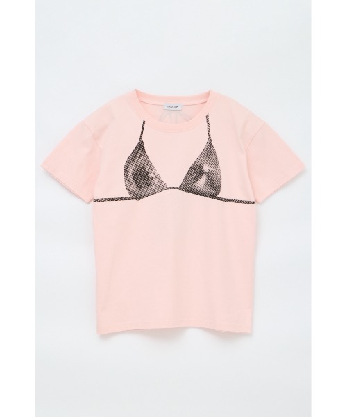 LAGUA GEM(ラグアジェム)の「HALFTONE BRA トップス(Tシャツ/カットソー・レディース・ピンク/ホワイト/杢グレー・FREE)」の3枚目の写真