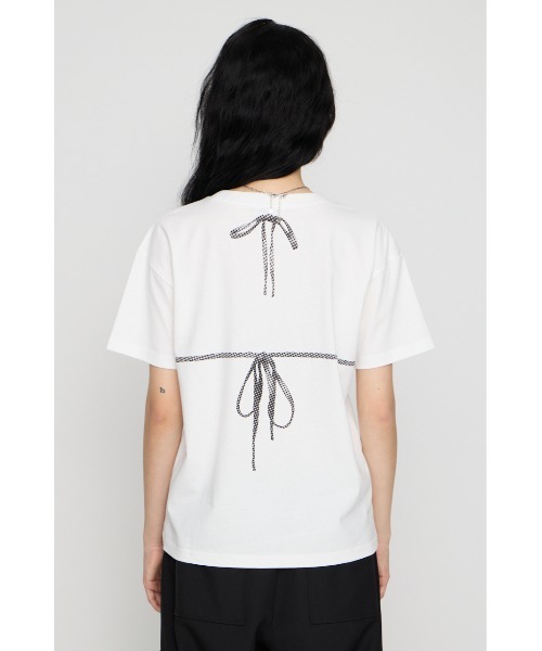 LAGUA GEM（ラグアジェム）の「HALFTONE BRA トップス（Tシャツ/カットソー・レディース・ピンク/ホワイト/杢グレー・FREE）」の12枚目の写真