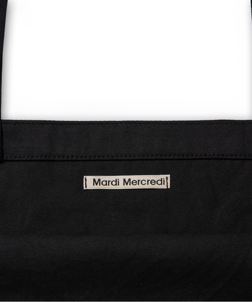 Mardi Mercredi(マルディメクルディ)の「CANVAS BAG TRIPLE FLOWER / キャンバス バッグ トリプル フラワー(トートバッグ・レディース・クリーム/ブラック×ピンク/ホワイト×ブラック・FREE)」の12枚目の写真