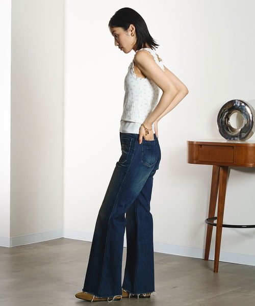 ROSE BUD(ローズバッド)の「LAYERED TANKTOP(タンクトップ・レディース・グレー/ホワイト/ブラック・ONE SIZE)」の7枚目の写真