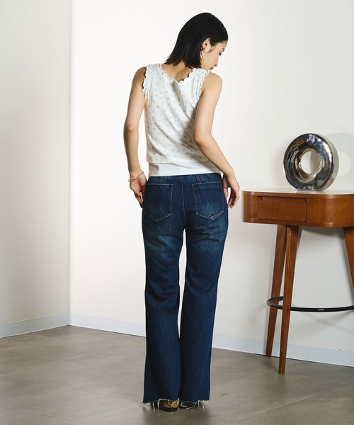 ROSE BUD(ローズバッド)の「LAYERED TANKTOP(タンクトップ・レディース・グレー/ホワイト/ブラック・ONE SIZE)」の8枚目の写真