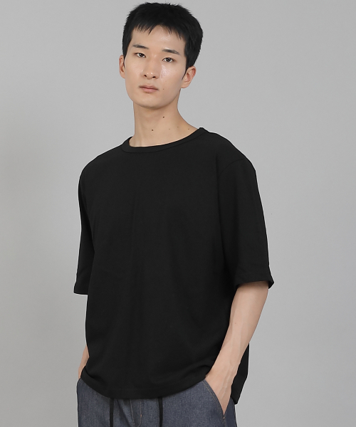 SAINTCREW（セントクルー）の「無地Rネック16sコットン5部半袖TシャツR-8A02ブラック（Tシャツ/カットソー・メンズ・その他・MEDIUM/LARGE/XX-LARGE/XXX-LARGE/XXXX-LARGE/X-LARGE）」の14枚目の写真