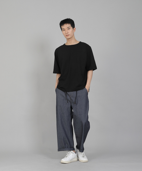 SAINTCREW（セントクルー）の「無地Rネック16sコットン5部半袖TシャツR-8A02ブラック（Tシャツ/カットソー・メンズ・その他・MEDIUM/LARGE/XX-LARGE/XXX-LARGE/XXXX-LARGE/X-LARGE）」の9枚目の写真