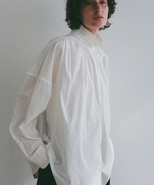 ETRE TOKYO(エトレトウキョウ)の「エアリーコットンガーメントダイシャツ(シャツ/ブラウス・レディース・ホワイト/ブルー/ブラウン・FREE)」の14枚目の写真