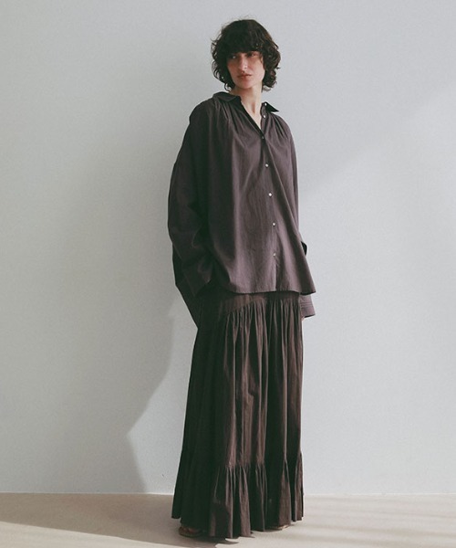 ETRE TOKYO(エトレトウキョウ)の「エアリーコットンガーメントダイシャツ(シャツ/ブラウス・レディース・ホワイト/ブルー/ブラウン・FREE)」の17枚目の写真