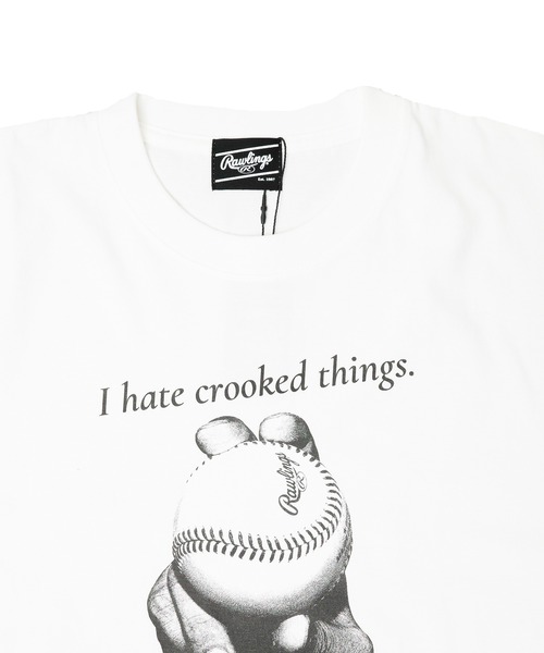 NO WAY(ノーウェイ)の「/Rawlings/ローリングス/STRAIGHT T / ストレートTシャツ(Tシャツ/カットソー・メンズ・ライトグレー/ブラック/ホワイト・X-LARGE/LARGE/MEDIUM)」の4枚目の写真