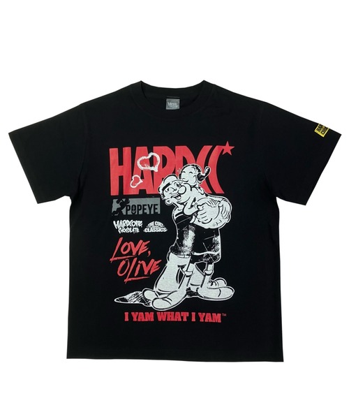 ハードコアチョコレート(ハードコアチョコレート)の「ポパイTM&オリーブ Tシャツ(ニューヨーク・ブラック)(Tシャツ/カットソー・メンズ・ブラック・LARGE/X-LARGE/XX-LARGE)」の4枚目の写真