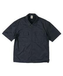 セットアップ対応 ポリエステルドットメッシュ 半袖シャツ