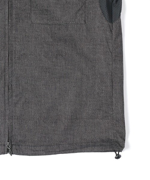 The DUFFER of ST.GEORGE(ザダファーオブセントジョージ)の「セットアップ対応 ポリエステルドットメッシュ 半袖シャツ(シャツ/ブラウス・メンズ・ネイビー/グレー・LARGE/MEDIUM)」の6枚目の写真