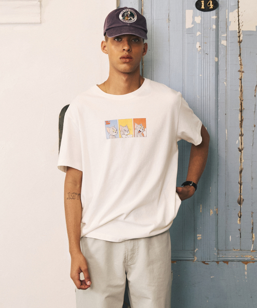 SHIRTER（シャーター）の「TJS THREE TOM T-SHIRT (WHITE)（Tシャツ/カットソー・メンズ・その他・LARGE/MEDIUM/SMALL）」の2枚目の写真