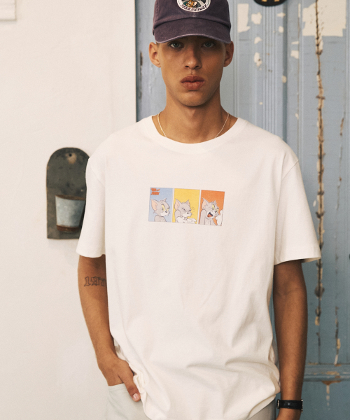 SHIRTER（シャーター）の「TJS THREE TOM T-SHIRT (WHITE)（Tシャツ/カットソー・メンズ・その他・LARGE/MEDIUM/SMALL）」の3枚目の写真