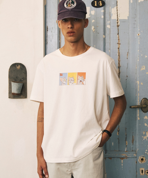 SHIRTER（シャーター）の「TJS THREE TOM T-SHIRT (WHITE)（Tシャツ/カットソー・メンズ・その他・LARGE/MEDIUM/SMALL）」の4枚目の写真
