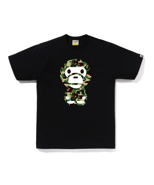 A BATHING APE（アベイシングエイプ）の「ABC CAMO BIG BABY MILO TEE（Tシャツ/カットソー・メンズ・ホワイト×グリーン/ブラック×ブルー/ブラック×グリーン/ブラック×ピンク/ホワイト×ピンク/ホワイト×ブルー・MEDIUM/XX-LARGE/XXX-LARGE/LARGE/SMALL/X-LARGE）」の5枚目の写真