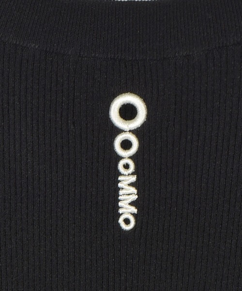 OMMO（オーエムエムオー）の「【OMMO(オーエムエムオー)】CIRCLE CUT SHORT KT TOP/サークルカットショートニットTOP（ニット/セーター・レディース・レッド/マルチ・36）」の7枚目の写真