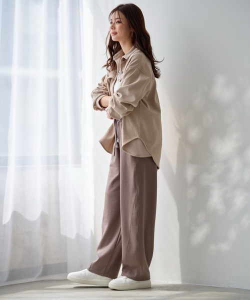 BELLUNA（ベルーナ）の「シュッと体型カバー！バレルパンツ６９丈（その他パンツ・レディース・ブラック/モカ/ライトグレー系・MEDIUM/LARGE/X-LARGE）」の14枚目の写真