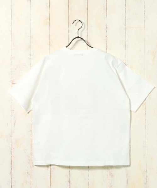 Bleu Bleuet(ブルーブルーエ)の「le petaleフラワー刺繍catTシャツ(Tシャツ/カットソー・レディース・グレー系その他/ホワイト系その他/グレー系その他2/ホワイト系その他2・FREE)」の7枚目の写真