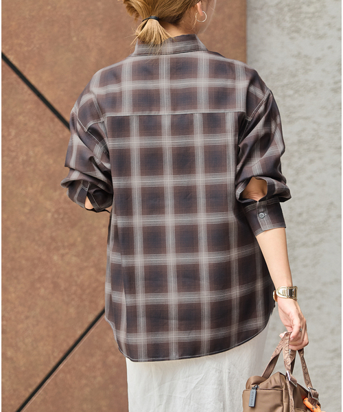 JOURNAL STANDARD(ジャーナルスタンダード)の「リヨセルチェックシャツ(シャツ/ブラウス・レディース・ブラック系その他・FREE)」の22枚目の写真
