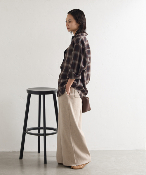 JOURNAL STANDARD(ジャーナルスタンダード)の「リヨセルチェックシャツ(シャツ/ブラウス・レディース・ブラック系その他/ブラウン・FREE)」の16枚目の写真