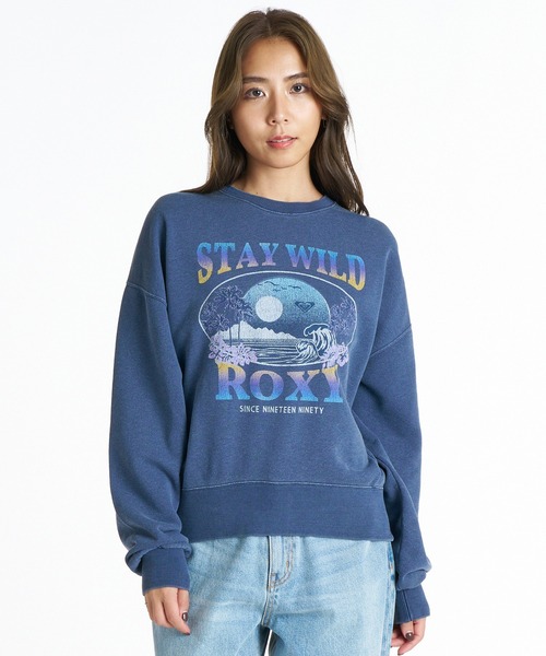 ROXY(ロキシー)の「ROXY/ロキシー クループルオーバースウェット RPO264022(スウェット・レディース・ライム/ネイビー/ヘザーグレー・L/M)」の8枚目の写真