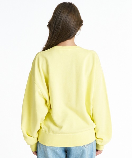 ROXY(ロキシー)の「ROXY/ロキシー クループルオーバースウェット RPO264022(スウェット・レディース・ライム/ネイビー/ヘザーグレー・L/M)」の7枚目の写真